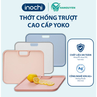 Thớt chống trượt Yoko Inochi nhựa an toàn kháng khuẩn thiết kế vát nghiêng tiện dụng