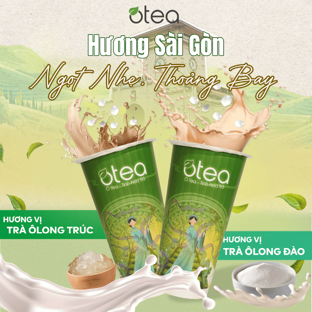 Trà Sữa Tự Pha Tiện Lợi Thương Hiệu OTea, Hương Vị 3 Miền Chuẩn Vị Quán Trọng Lượng 40G