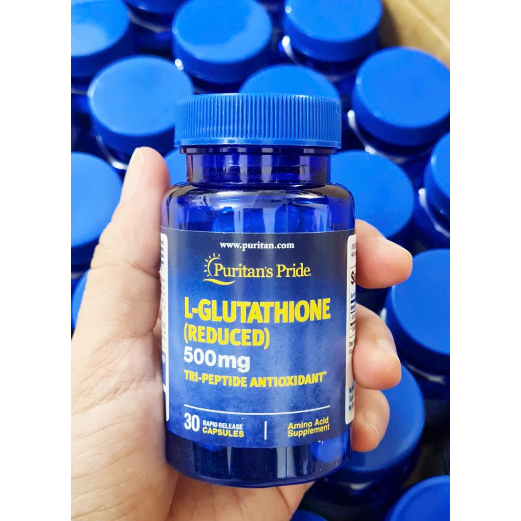 date 1/27 - VIN UNG H TR SNG DA L-GLUTATHIONE (REDUCED) 500MG (30  VIN) hng PURITAN'S PRIDE t m | Shopee Vit Nam