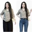 Áo Sơ Mi Nữ Tay Lỡ Kẻ Sọc Linen Túi Ngực Phong Cách Hàn Quốc