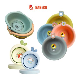 Chậu rửa mặt, Thau rửa mặt cho bé thiết kế móc treo tiện lợi dễ thương chất liệu nhựa nguyên sinh an toàn
