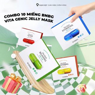 COMBO 10 Miếng Mặt Nạ BNBG Vita Genic Jelly Mask (30ml x10)