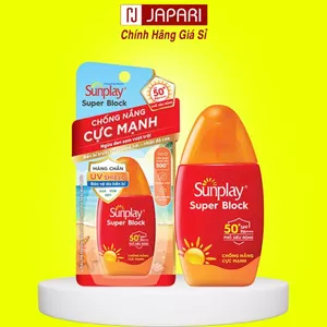 Kem Chống Nắng Sunplay Super Block SPF50- KCN Sunplay Đỏ 70g 30g Cho Da Mặt Body, Da Dầu Mụn, Khô JAPARI