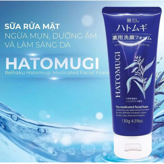 Sữa Rửa Mặt Hatomugi Ý Dĩ Ngừa Mụn The Medicated Facial Foam 130g