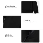 Áo Khoác Gió Nam KRIK Form Bomber Chất Liệu Polyester Thiết Kế Bo Chun Giữ Ấm Tốt AK5186 — ảnh 7