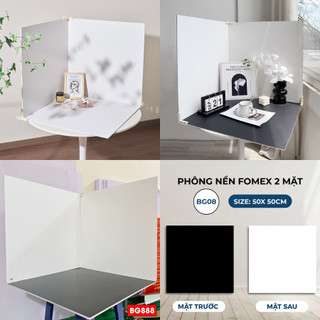 Phông chụp ảnh, Phông chụp ảnh sản phẩm Fomex dày dặn - Kích thước 50*50cm (Tặng kẹp góc)