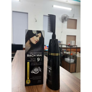 Dầu Gội Phủ Bạc Thảo Dược Bạch Mai, Nhượm Tóc Bạc, Phủ Đen Tóc Trắng Tại Nhà Nhanh Chống. 200ml