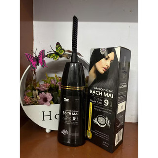 Dầu Gội Phủ Bạc Thảo Dược Bạch Mai, Nhượm Tóc Bạc, Phủ Đen Tóc Trắng Tại Nhà Nhanh Chống. 200ml