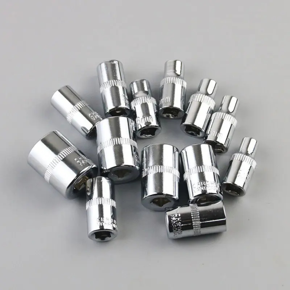 [ĐẦU NHỎ - chân 1/4]Bộ dụng cụ mở bulong ốc vít đa năng đầu 1/4 - 46 chi tiết 4-14mm