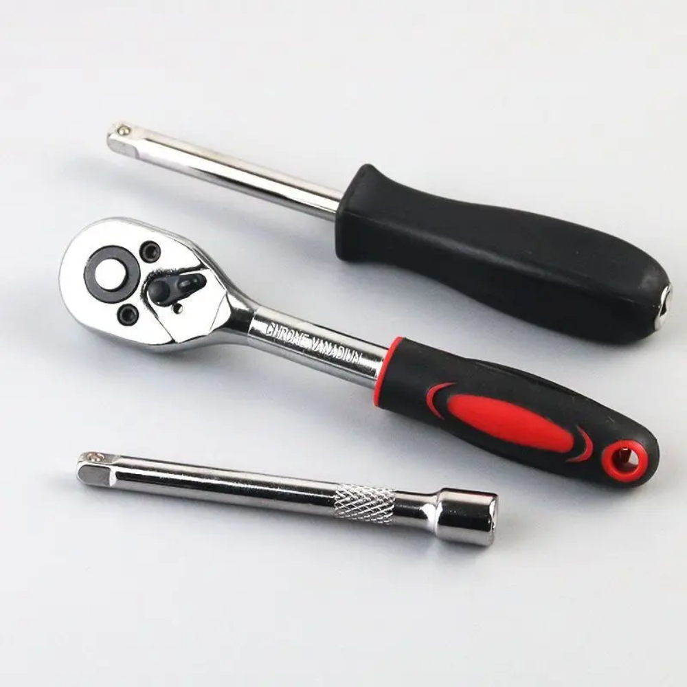 [ĐẦU NHỎ - chân 1/4]Bộ dụng cụ mở bulong ốc vít đa năng đầu 1/4 - 46 chi tiết 4-14mm