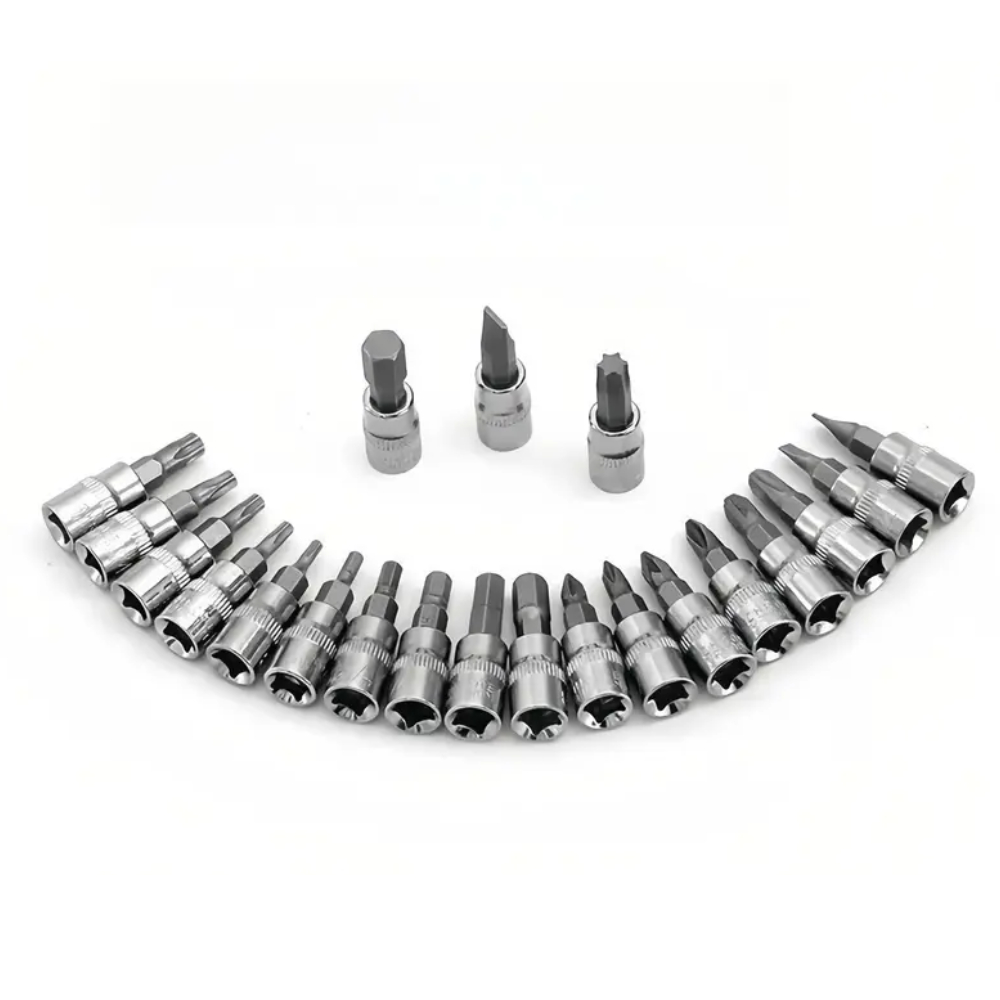 [ĐẦU NHỎ - chân 1/4]Bộ dụng cụ mở bulong ốc vít đa năng đầu 1/4 - 46 chi tiết 4-14mm