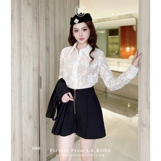 Set Dự Tiệc, Công Sở Cao Cấp LA ROSA Set Áo GiLe Mix Quần Khoá S968 Phối Áo Sơ Mi Trắng Dài Tay