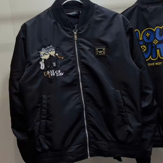 Áo Khoác Bomber Gió Nam Nữ Dolc Logo Thêu Họa Tiết In Sau Lưng 2 Lớp Siêu Hot Hot Trend 2025