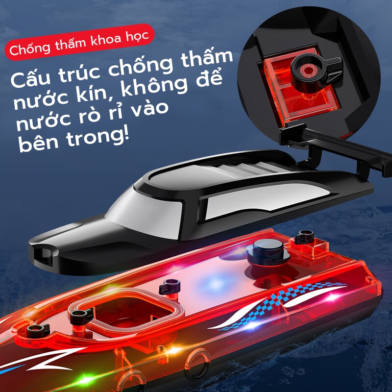Thuyền điều khiển từ xa, thuyền điều khiển từ xa tốc độ cao, tàu cao tốc điều khiển từ xa, đồ chơi dưới nước