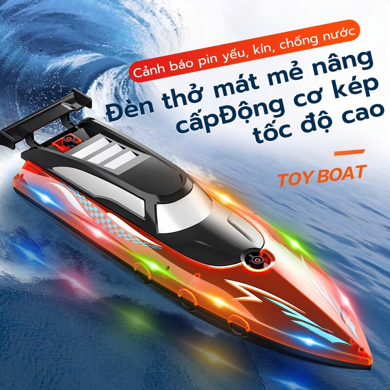 Thuyền điều khiển từ xa, thuyền điều khiển từ xa tốc độ cao, tàu cao tốc điều khiển từ xa, đồ chơi dưới nước