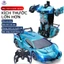Xe điều khiển từ xa biến hình Robot có đèn và nhạc, Robot biến hình sạc Pin nhanh, Tặng đầy đủ phụ kiện, Đồ chơi trẻ em