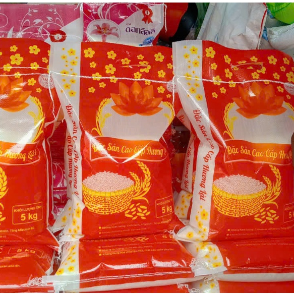 5kg Thơm Lài Sông Hậu - Gạo hạt đục - Dẻo, mềm cơm, ngọt cơm, giá siêu tốt - Không chất chống mọt.