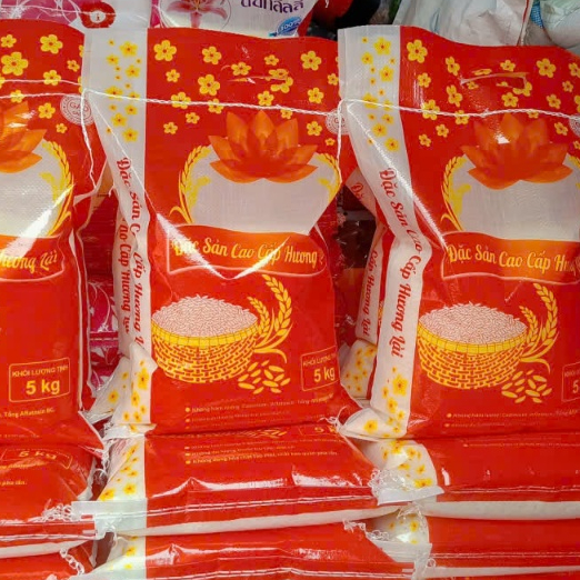 5kg Thơm Lài Sông Hậu - Gạo hạt đục - Dẻo, mềm cơm, ngọt cơm, giá siêu tốt - Không chất chống mọt.