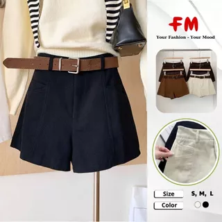 Quần Short Đùi Kaki Nữ FMSTYLE SHOP - Đường Viền Trước,Form Rộng Thoải Mái Không Bị Kích 25100379