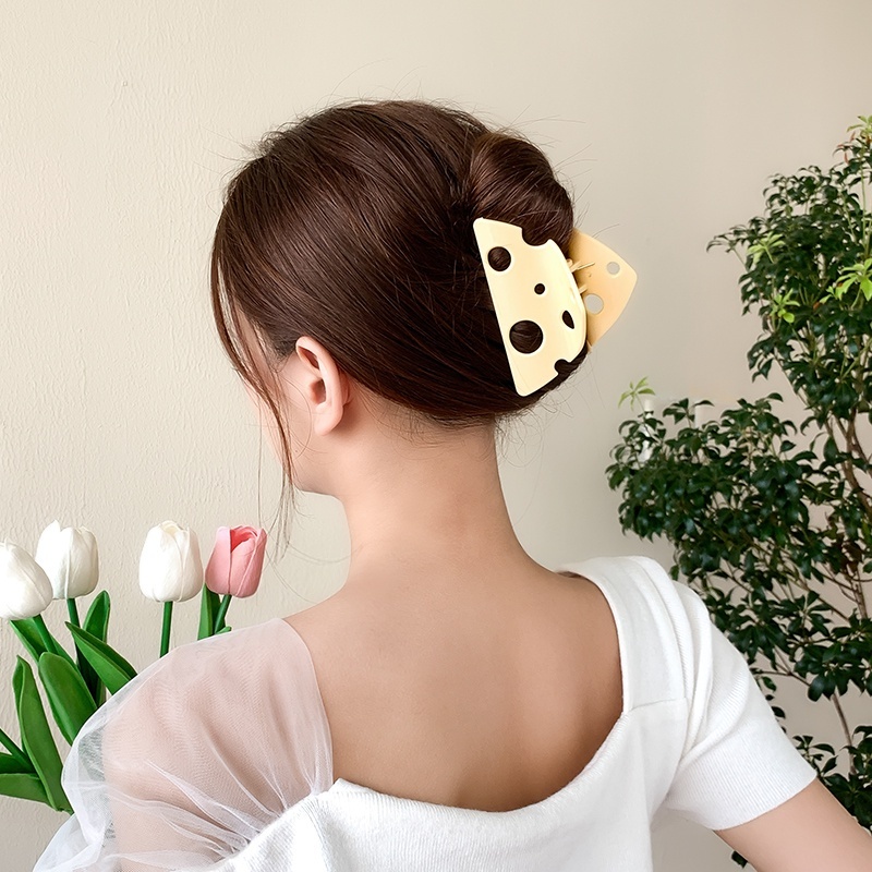 Kẹp Tóc Miếng Phô Mai Dễ Thương Xinh Xắn Phụ Kiện Tóc Empoli