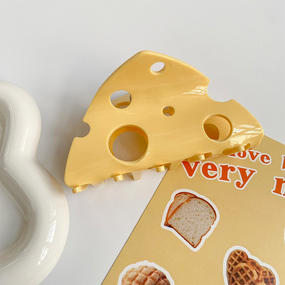 Kẹp Tóc Miếng Phô Mai Dễ Thương Xinh Xắn Phụ Kiện Tóc Empoli