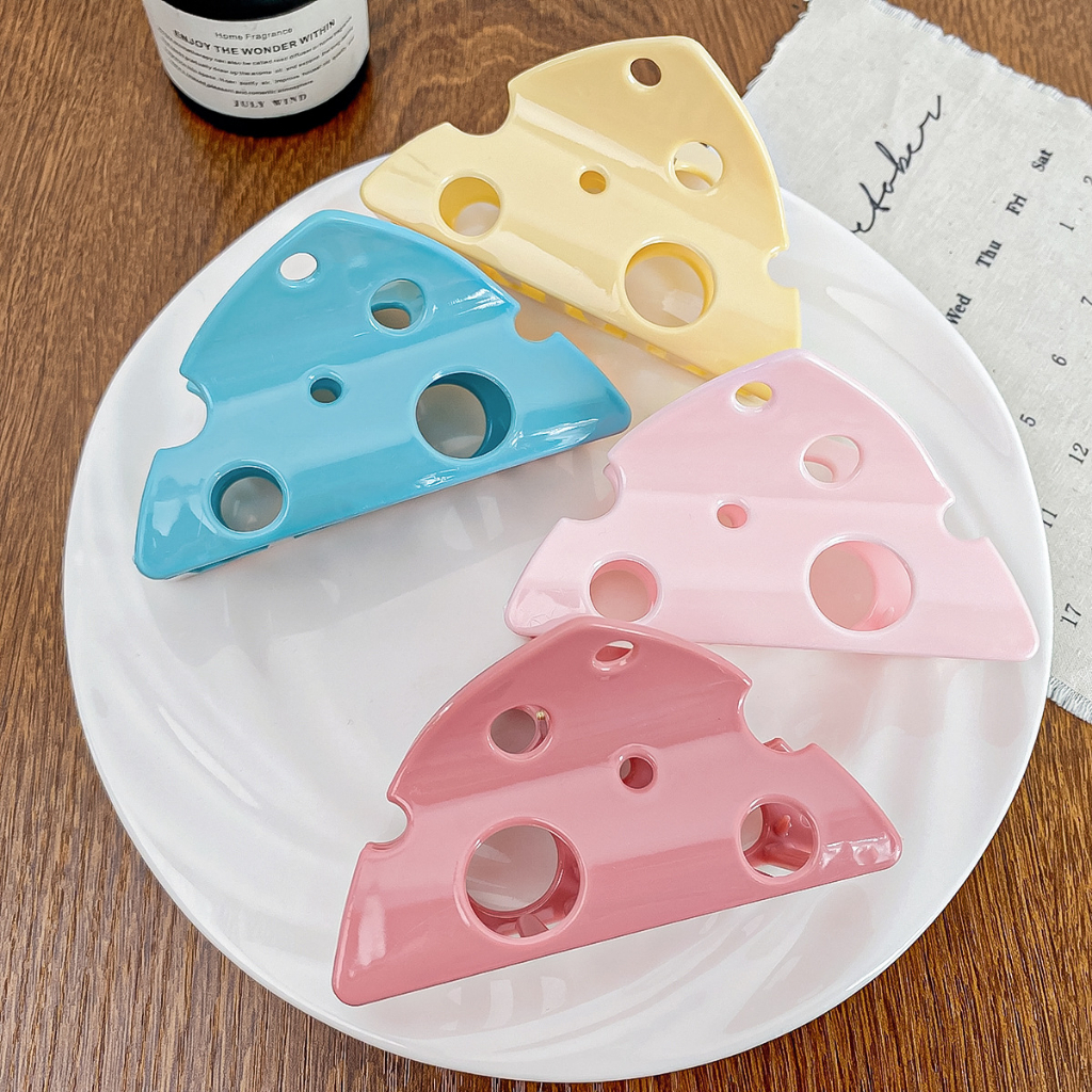 Kẹp Tóc Miếng Phô Mai Dễ Thương Xinh Xắn Phụ Kiện Tóc Empoli