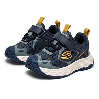 Giày thể thao bé trai HOBIBEAR EK1071 Navy khóa dán có đế EVA mềm mại và TPR chống trượt