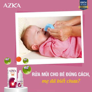 [Lọ 10ml] Nhỏ mũi AZKA Giúp Vệ Sinh Mũi Giảm Nghẹt Mũi Giảm Dịch Nhầy Mũi Dùng Được Cho Trẻ Sơ Sinh