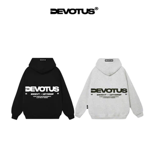 Áo khoác Hoodie Tròng đầu form OVERSIZE Local Brand Unisex Devotus Nỉ bông Cotton 350gsm - Hoodie V2