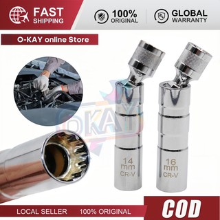 Dụng Cụ Mở Bugi Ô Tô 12 Góc 3/8" - Thép Cacbon Bugi Đánh Lửa 14/16mm Chất Lượng