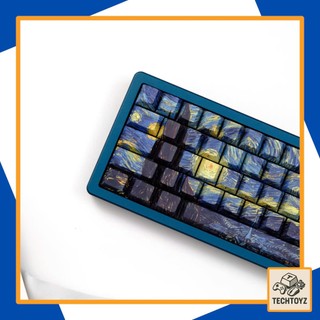 [ Xuyên Led ] Bộ Keycaps Van Gogh - PBT Double Shot, DyeSub - Cherry Profile