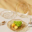 Đĩa Đựng Hoa Quả Nhựa Trong Suốt Gợn Sóng Cao Cấp, Khay Đựng Trái Cây Sang Trọng Trang Trí Bàn Ăn