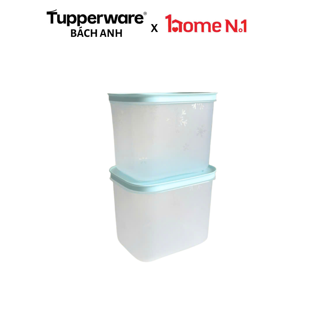 [TÁCH LẺ] Set 2 hộp trữ đông bông tuyết Tupperware dung tích 1.1L nắp ...