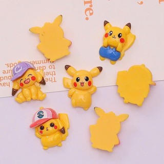 Set 12 Sticker/ Charm gắn dép PIKACHU siêu đáng yêu ngộ nghĩnh