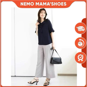 CLOVIS ÁO NỮ CỔ BÈO TRƠN MÀU XANH ĐEN (250727011)