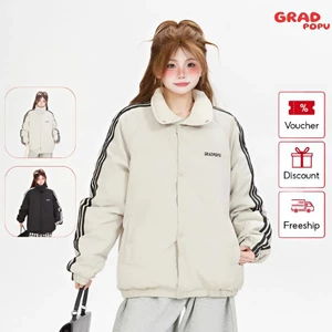 Aó phao nữ GRADPOPU dáng rộng phong cách thời trang cao cấp dày dặn ấp áp dành cho mùa đông PAP71