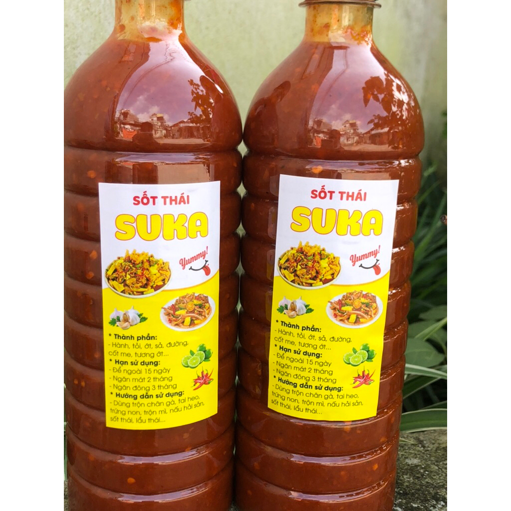 Combo Khuyến Mãi SUKA Mua 1 Tặng 1 | Sốt Thái Chua Ngọt Trộn Gỏi, Chân Gà + Sốt Chấm Muối Ớt Đỏ Chấm Hải Sản, Đồ Nướng