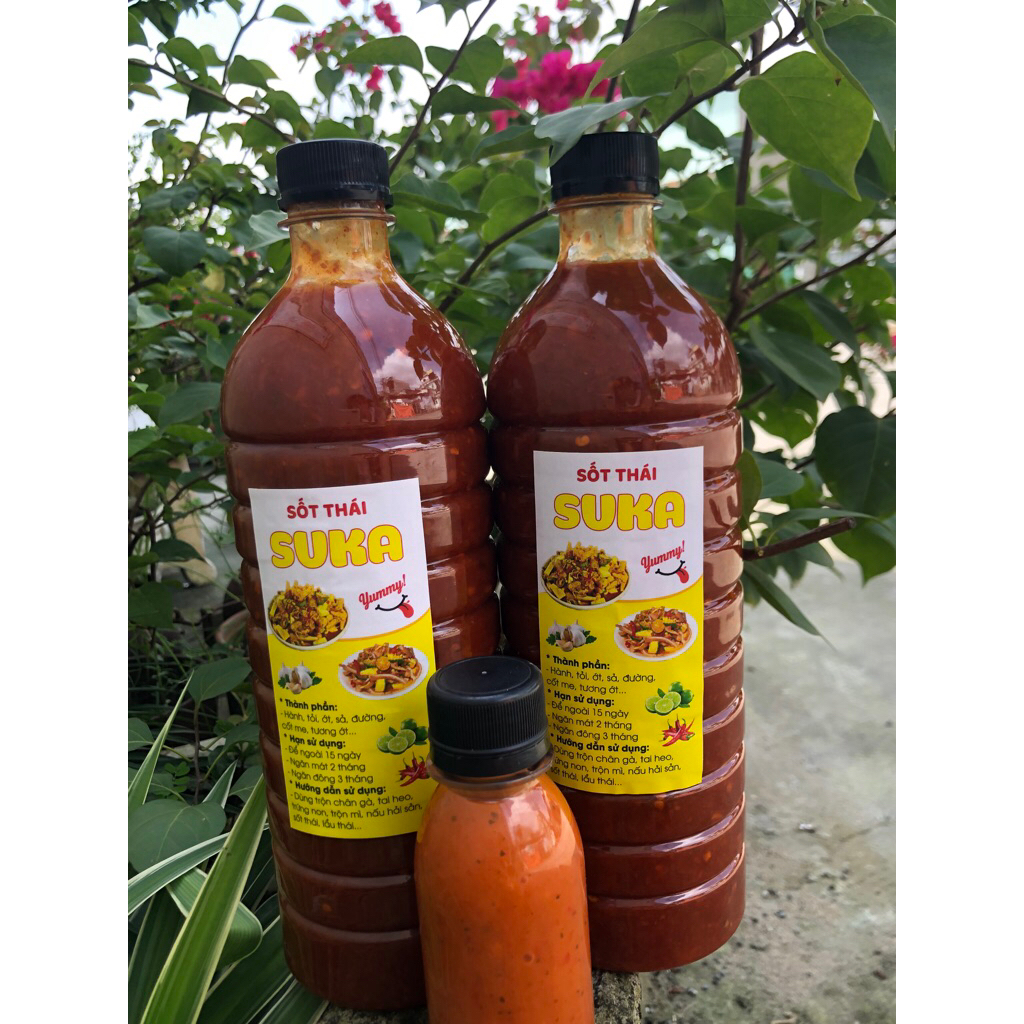 Combo Khuyến Mãi SUKA Mua 1 Tặng 1 | Sốt Thái Chua Ngọt Trộn Gỏi, Chân Gà + Sốt Chấm Muối Ớt Đỏ Chấm Hải Sản, Đồ Nướng