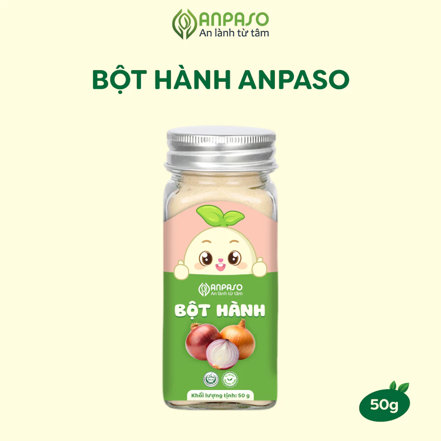 Bột Gia Vị Ăn Dặm Cho Bé Anpaso - Gia vị nấu ăn bột hành, bột tỏi 50g