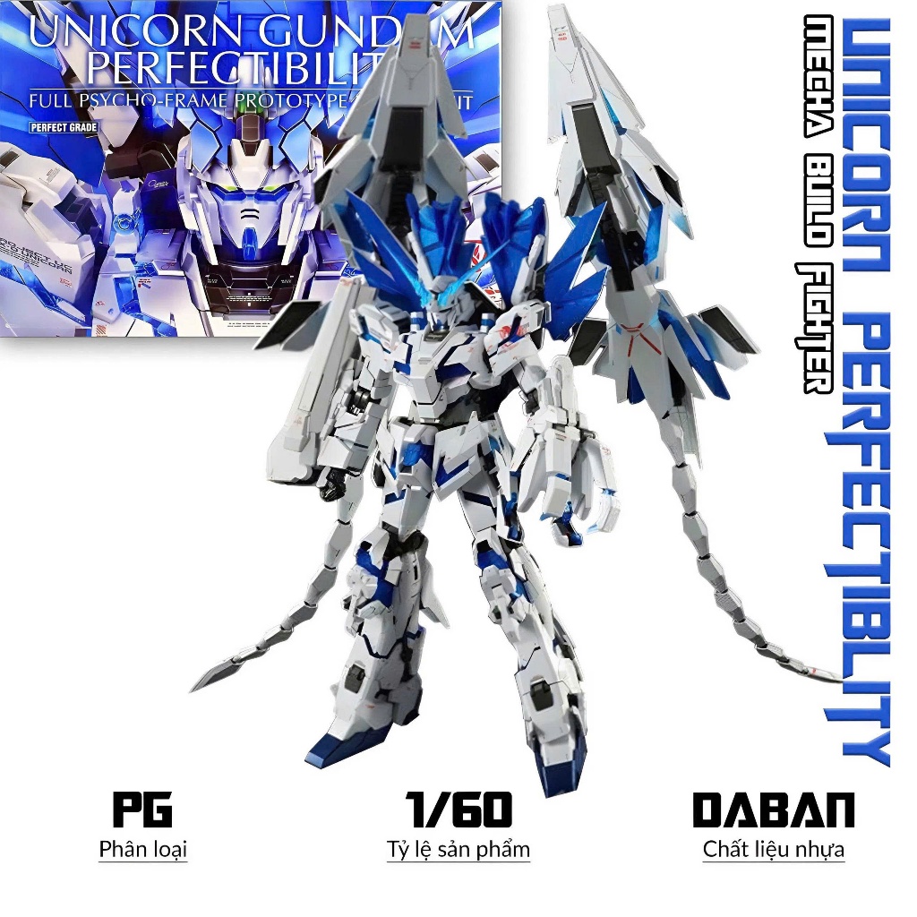 Mô hình PG Unicorn Perfectibility, 1/60 Mecha, Đồ chơi lắp ráp nhựa ...