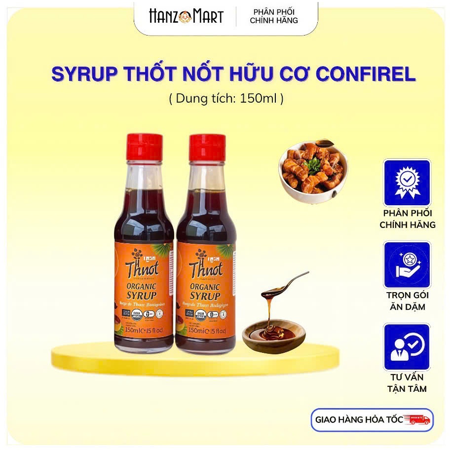 Syrup mật đường thốt nốt hữu cơ Organic Thnot Confirel 150ml tạo ngọt cho bé ăn dặm - hanzo2009