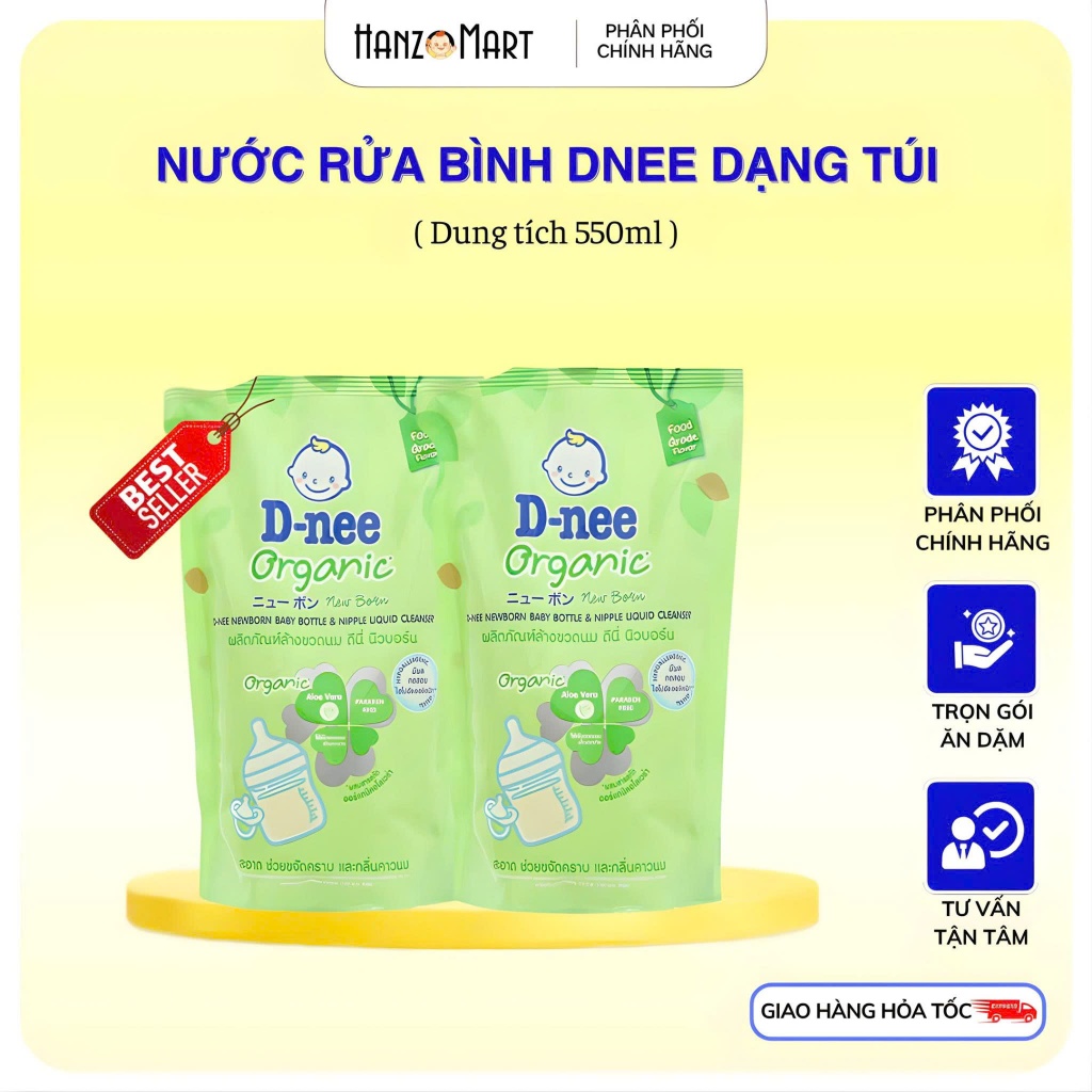 Nước rửa bình sữa DNEE organic 550ml