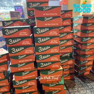 Sale date 02/08 - [Thùng x30 Gói] Mì 3 Miền Tôm chua cay 65g