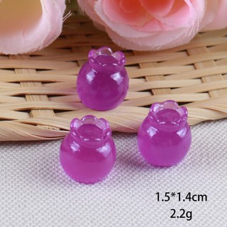 Set 12 Sticker/ Charm gắn dép trái cây dạ quang phát sáng