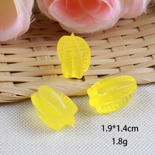 Set 12 Sticker/ Charm gắn dép trái cây dạ quang phát sáng