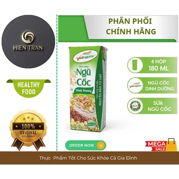 Lốc 4 Hộp: Ngũ cốc dinh dưỡng Việt ngũ cốc 180 ml