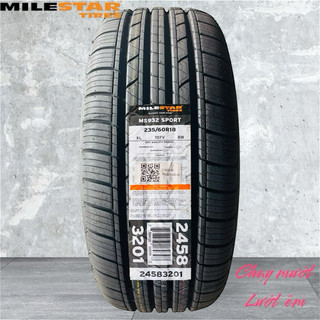 Lốp MILESTAR 235/60R18 - Lắp cho xe Honda CRV, SEDONA, SORENTO, MERCEDES GLC... Lốp chạy cực êm giá lại mềm...