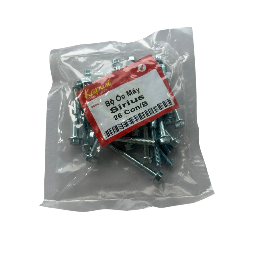Bộ Ốc Lốc Máy SẮT Xe Dream – Wave – Sirius – Wave RS | Ren Chuẩn Zin – Bền Chắc – Lắp Đặt Dễ Dàng