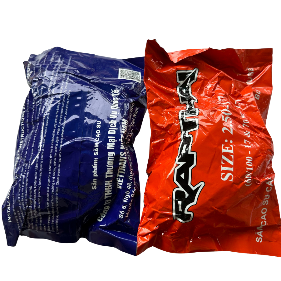 Ruột Xe Rapthai 250/17 – 275/17 | Cao Su Dày – Van Đồng – Đi Ổn Định Chuẩn Size