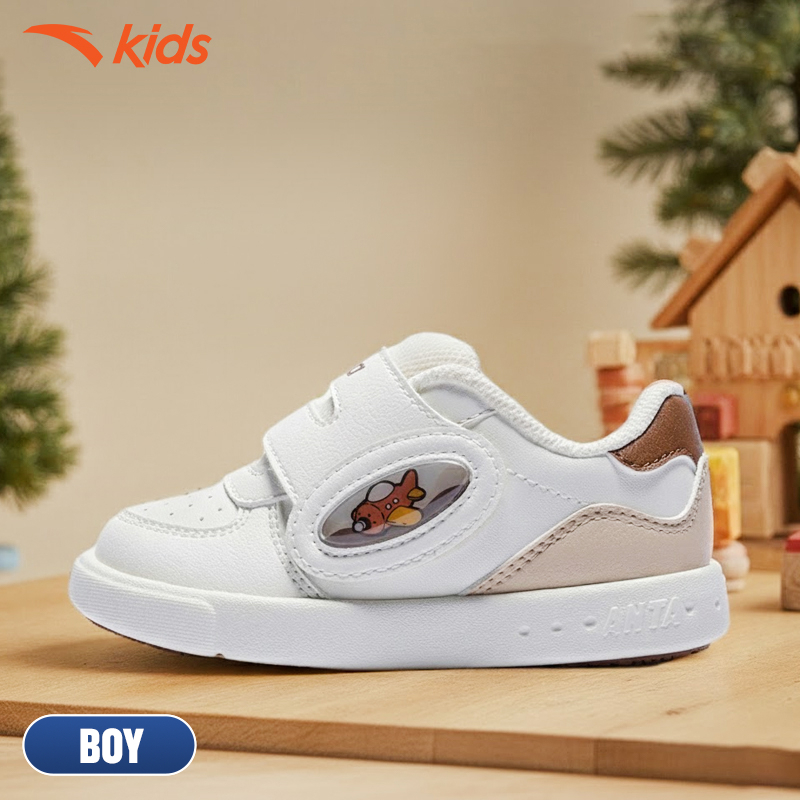 ANTA Kids Biscuit Shoes Giày Tập Đi Thời Trang Bé Trai 3125D0030 Size 22-27. Đế EVA Hạn Chế Trơn Trượt, Bám Sàn Tốt